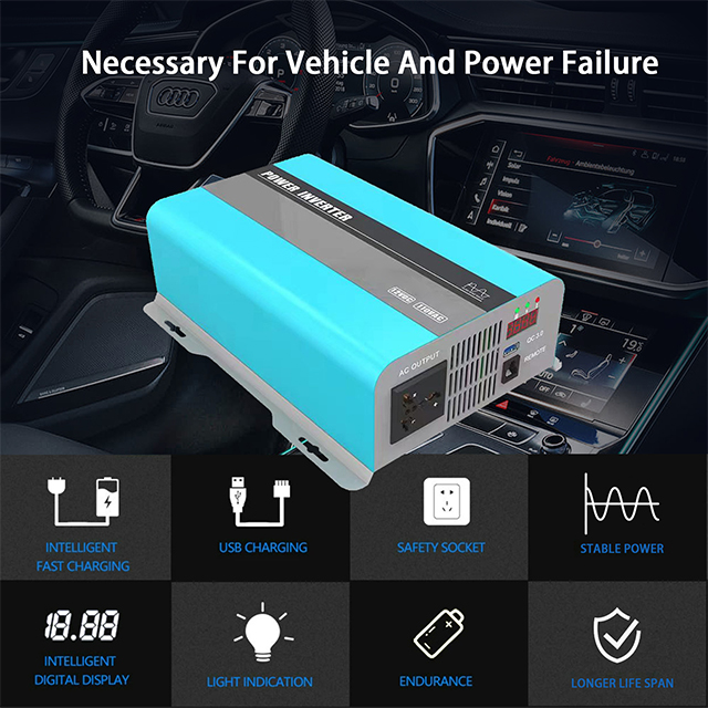 Best Quality Power Inverter 600W 12V Pure Sine Wave for Home Office And Travels OEM/ODM Mauten Factory