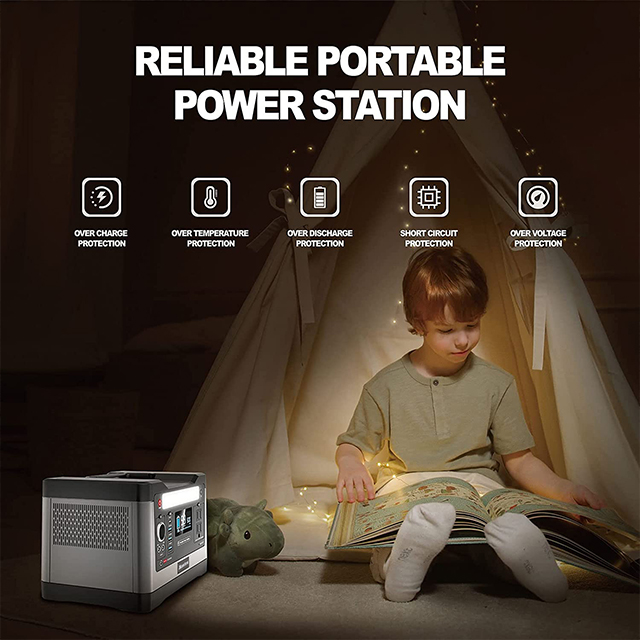 Emergency Power Supply 500W AC Energy Storage Portable with 220V Battery Outdoor Working